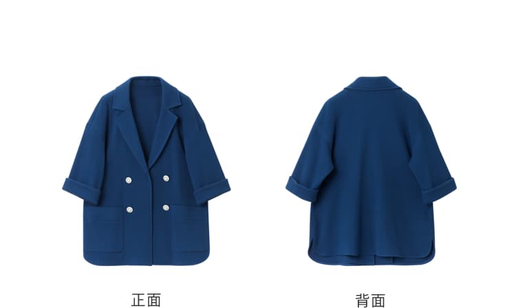 ゆったりシルエット ダブル上着