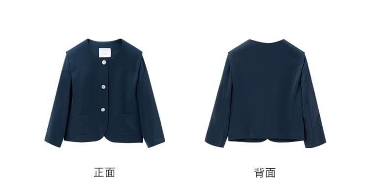 上着 上着 シンプルクロップドジャケット