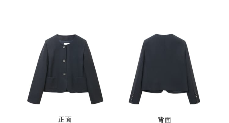 上着 上着 クラシックノーカラージャケット